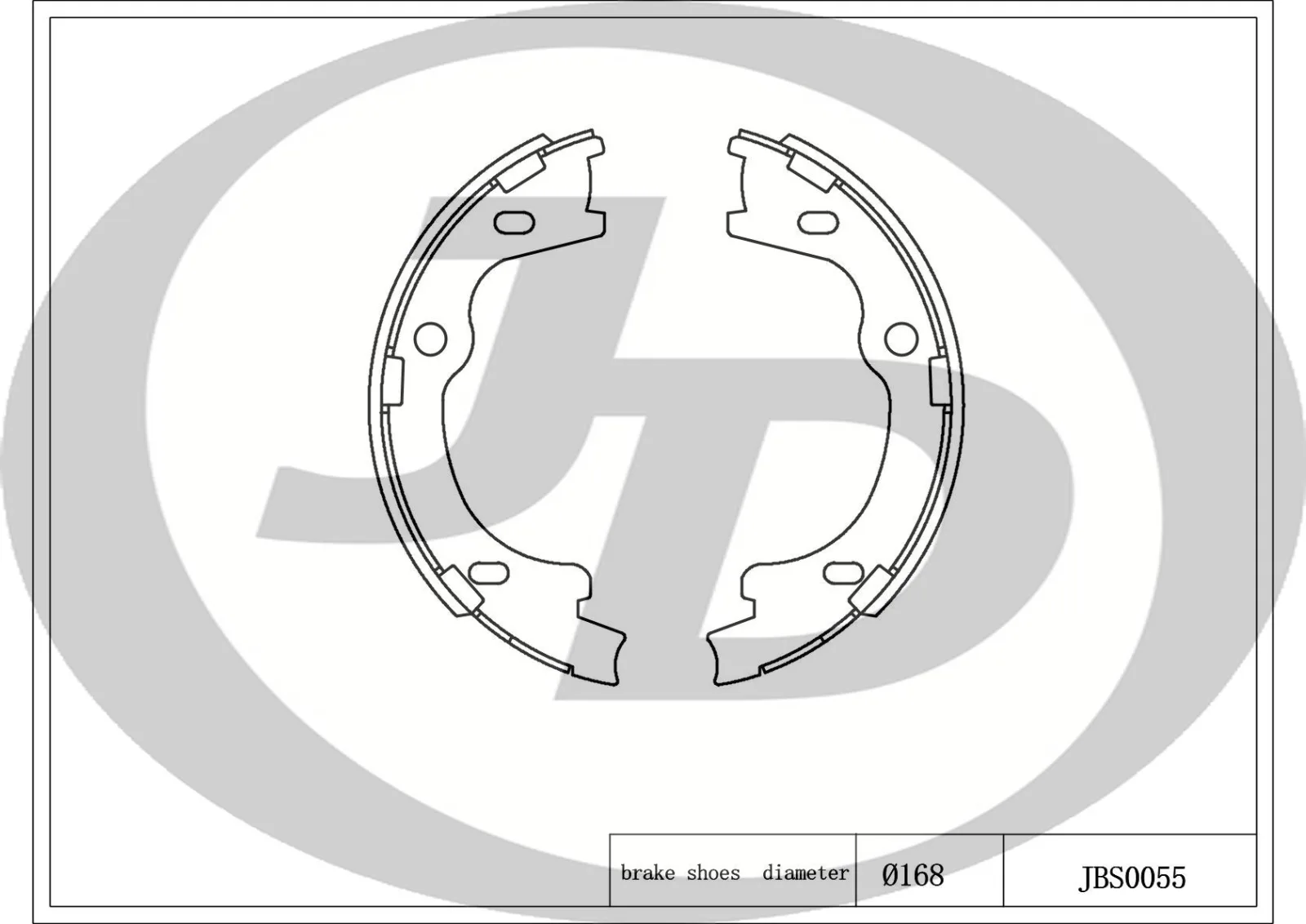Фото 4: Колодки тормозные JD JBS0055