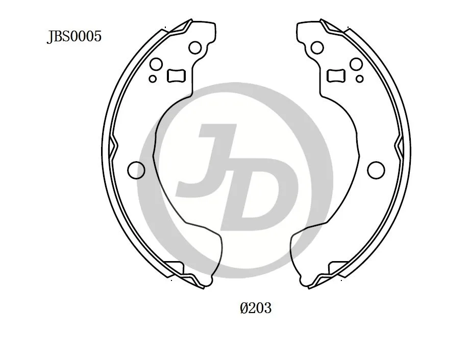Фото 4: Колодки тормозные JD JBS0005