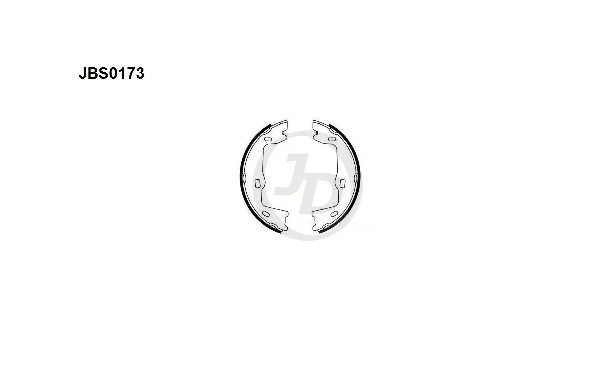 Колодки тормозные JD JBS0173