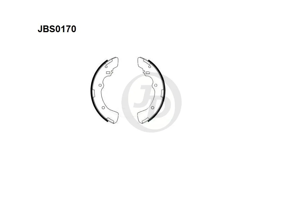 Колодки тормозные JD JBS0170