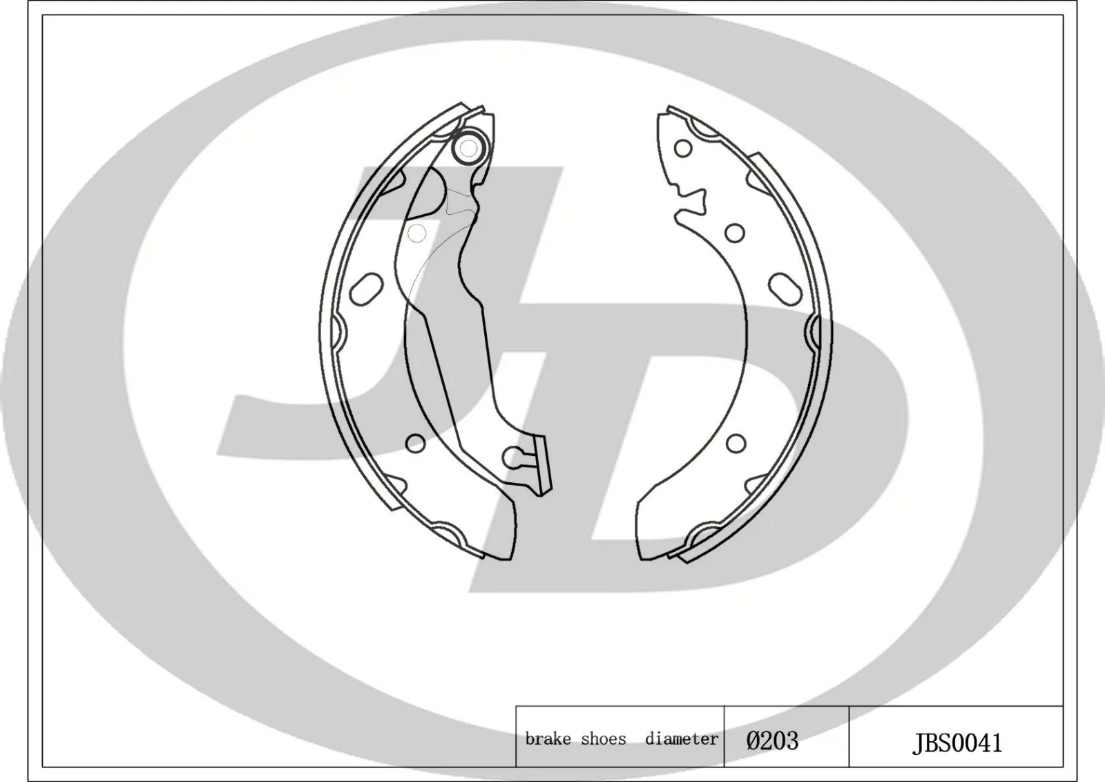 Фото 4: Колодки тормозные JD JBS0041