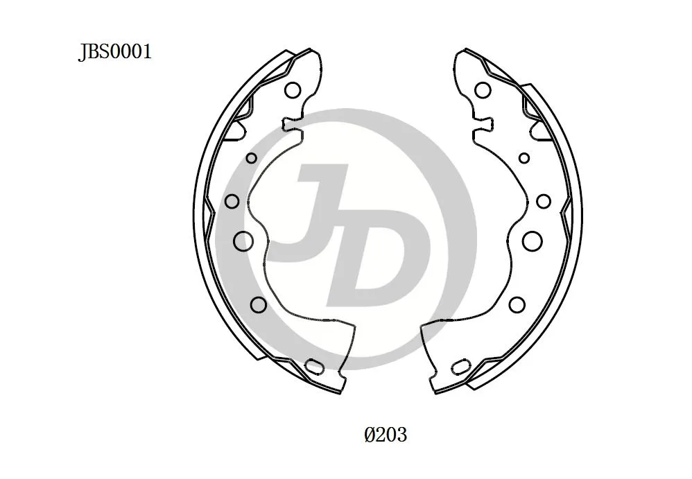 Фото 4: Колодки тормозные JD JBS0001