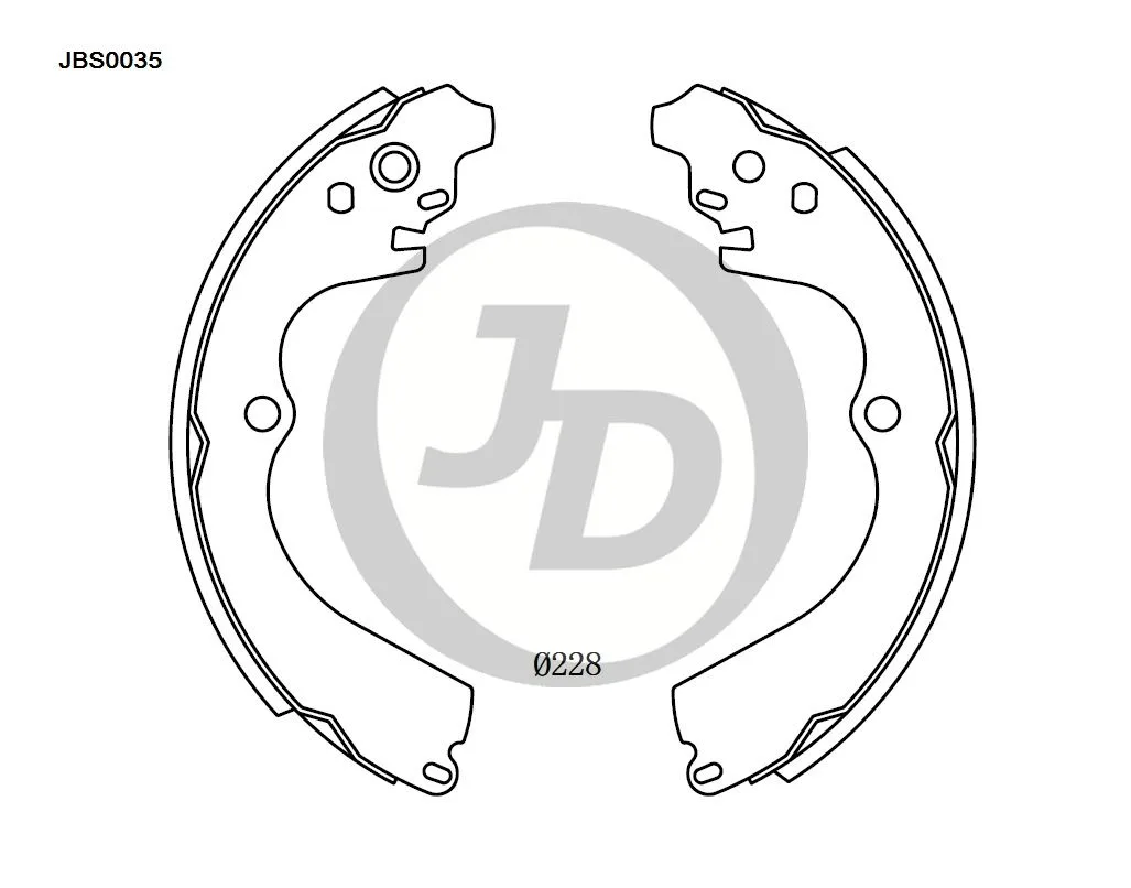 Фото 4: Колодки тормозные JD JBS0035