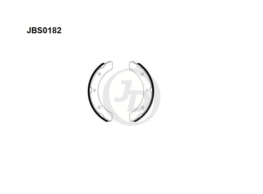 Колодки тормозные JD JBS0182