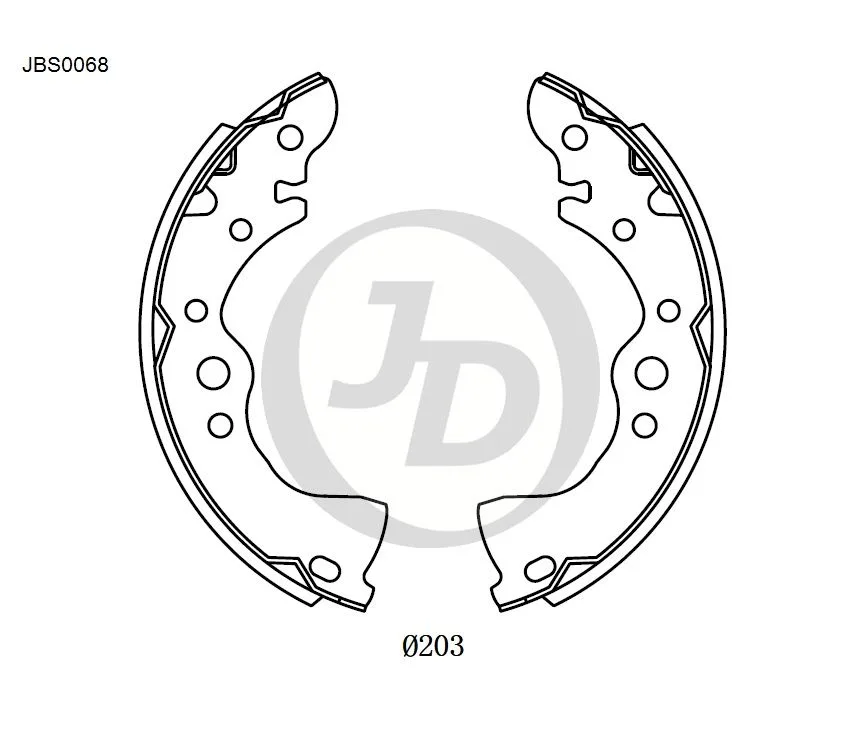 Фото 4: Колодки тормозные JD JBS0068