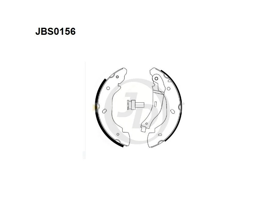 Колодки тормозные JD JBS0156