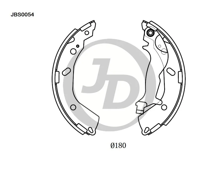 Фото 4: Колодки тормозные JD JBS0054