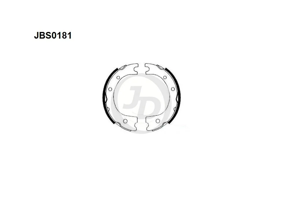 Колодки тормозные JD JBS0181