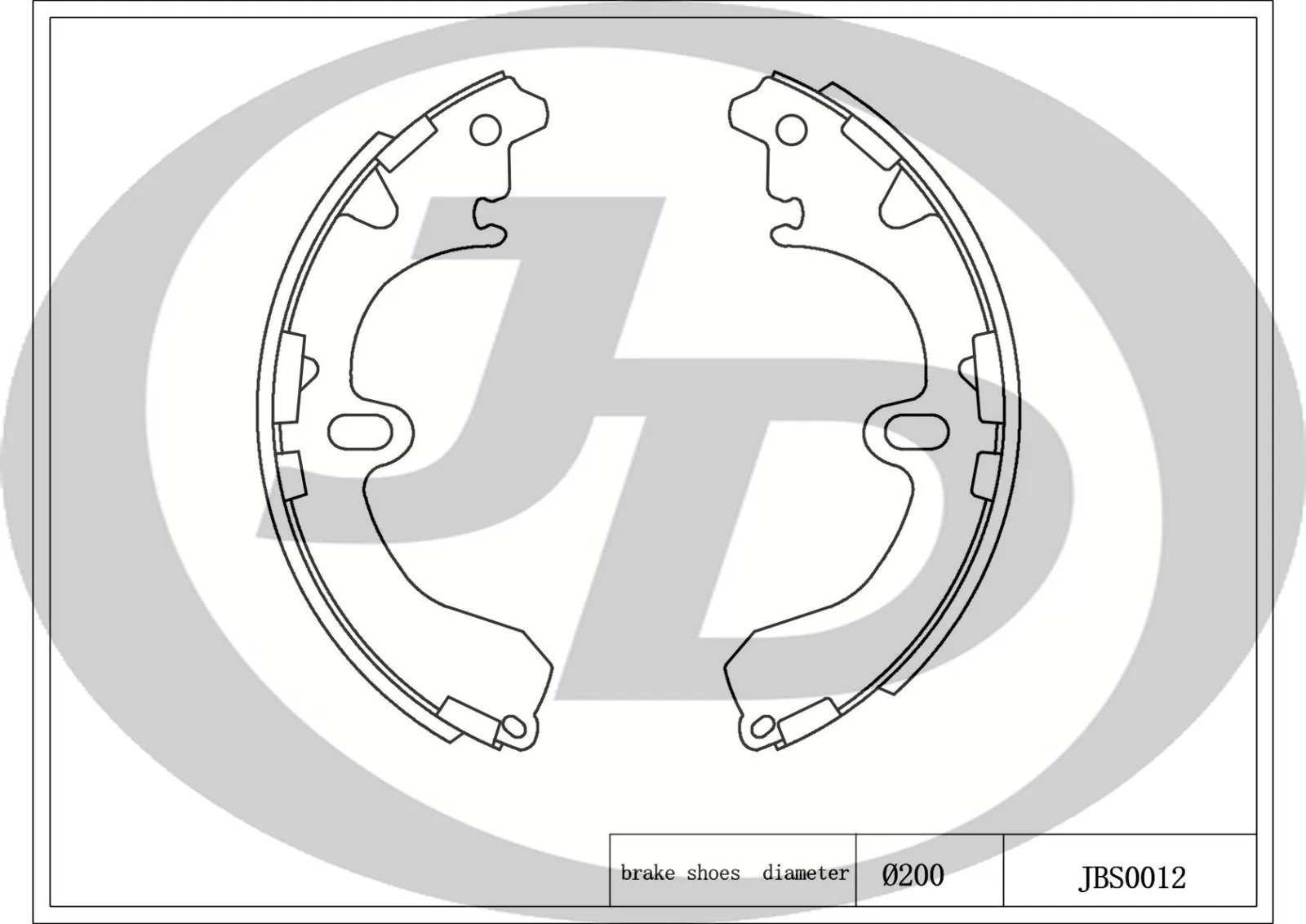 Фото 4: Колодки тормозные JD JBS0012