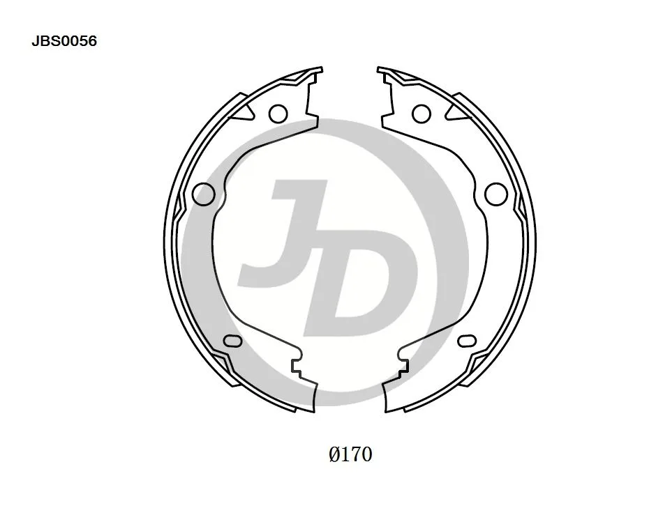 Фото 4: Колодки тормозные JD JBS0056
