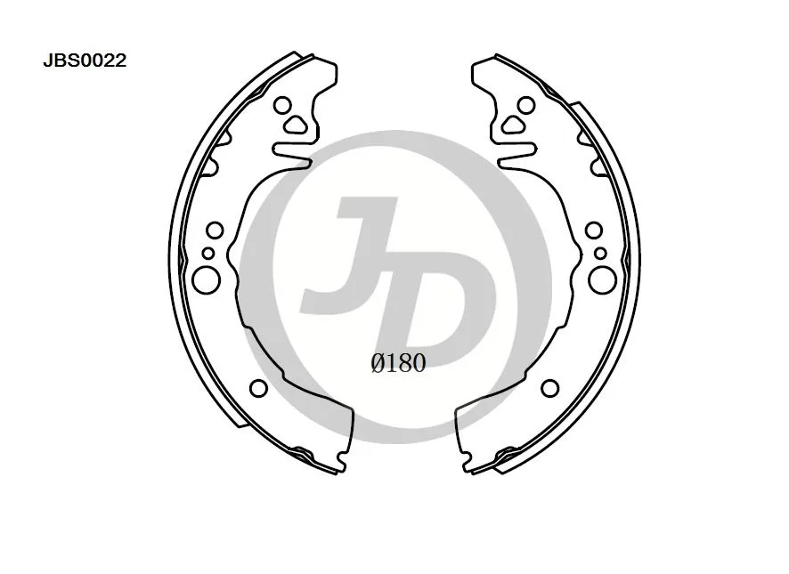 Фото 4: Колодки тормозные JD JBS0022
