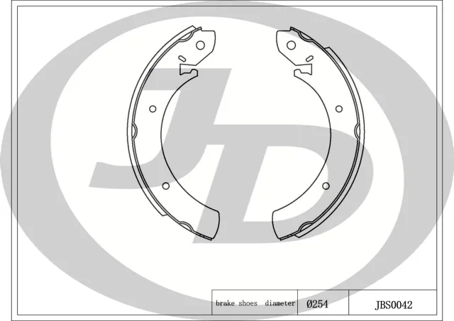 Колодки тормозные барабанные MLH06