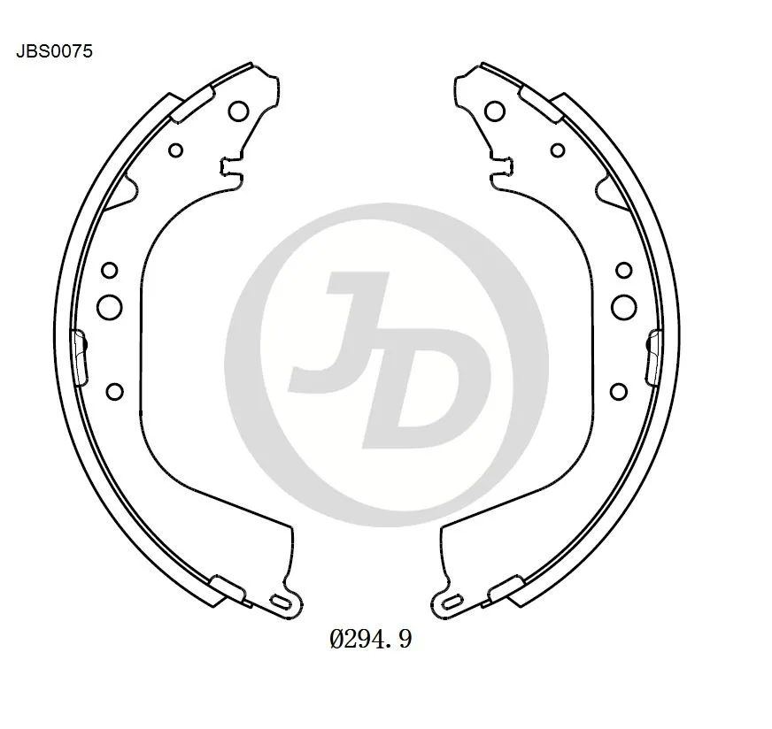 Фото 4: Колодки тормозные JD JBS0075