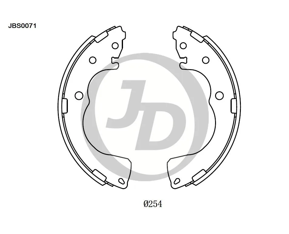 Фото 4: Колодки тормозные JD JBS0071