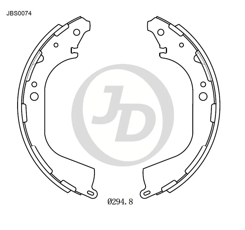 Колодки тормозные JD JBS0074