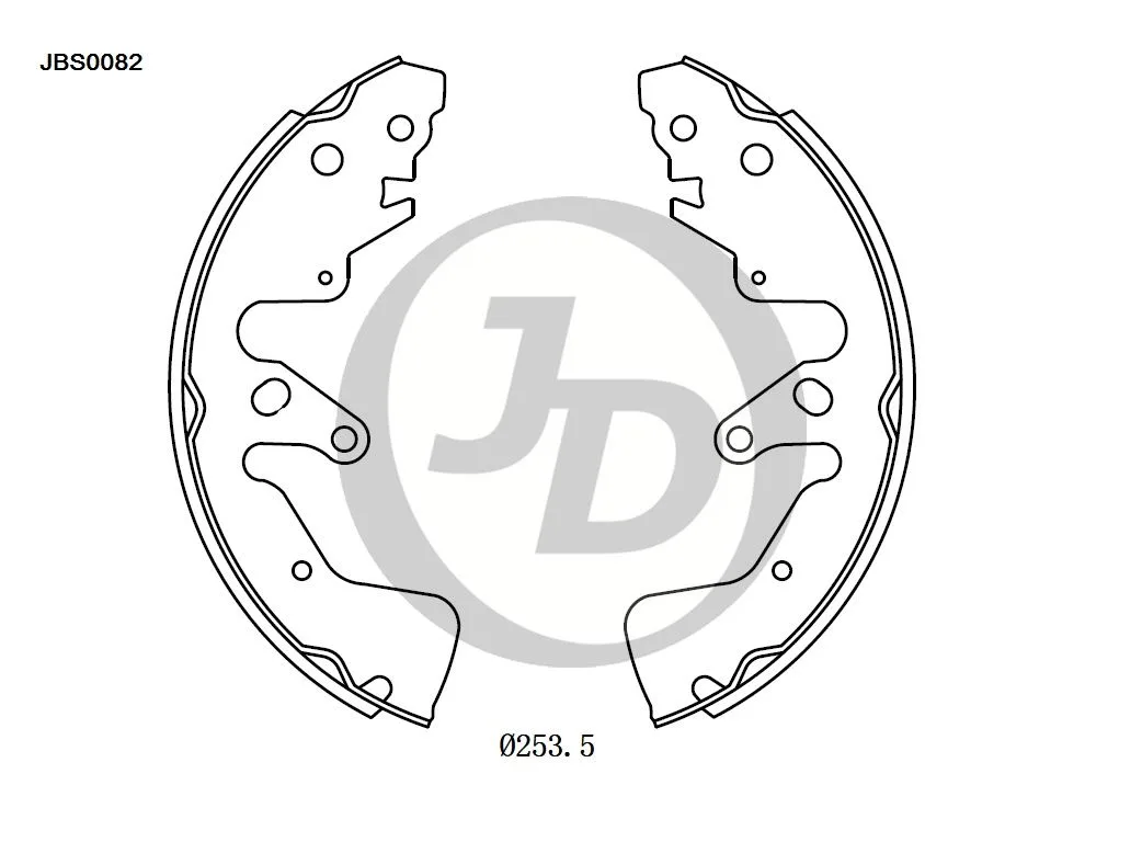 Фото 4: Колодки тормозные JD JBS0082