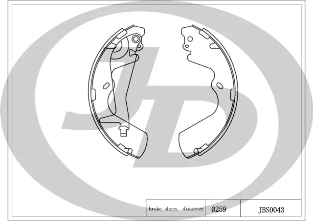 Колодки тормозные барабанные MLH07