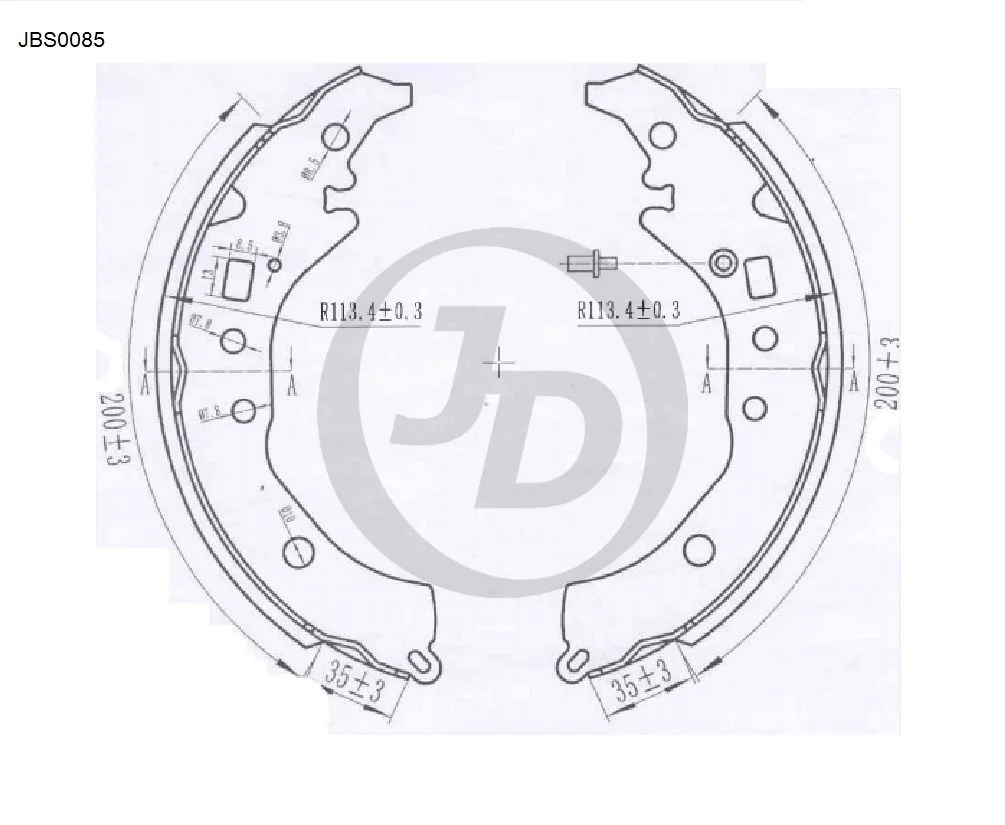 Фото 4: Колодки тормозные JD JBS0085