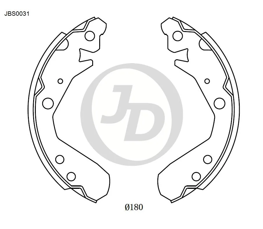 Фото 4: Колодки тормозные JD JBS0031