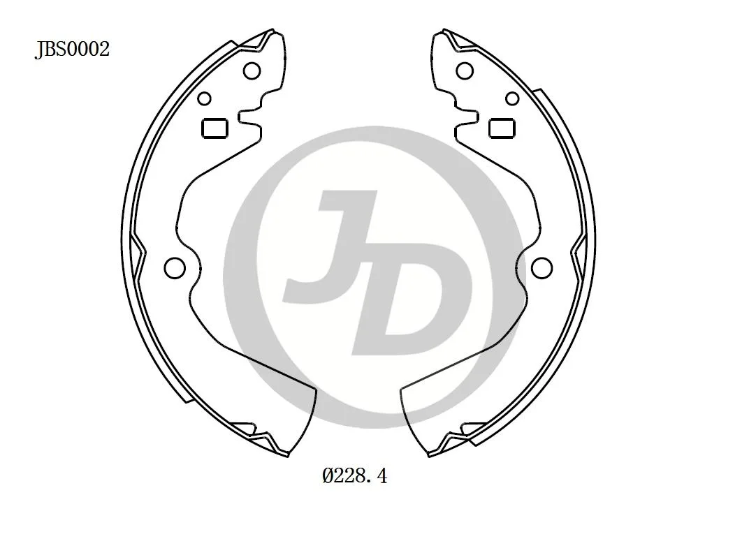 Фото 4: Колодки тормозные JD JBS0002