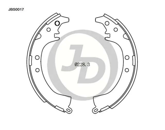 Колодки тормозные барабанные K2333