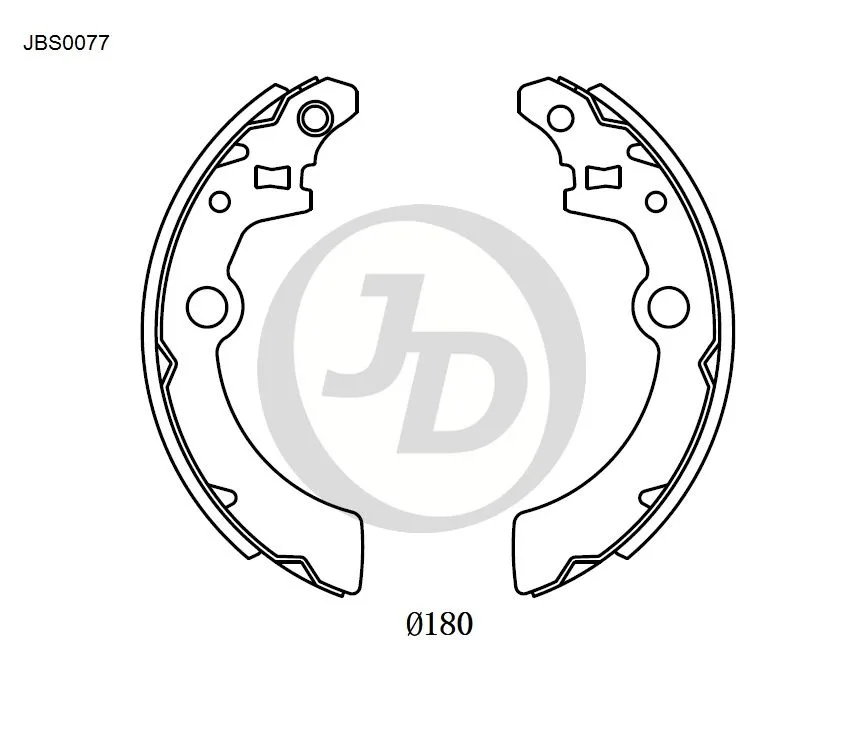 Колодки тормозные JD JBS0077