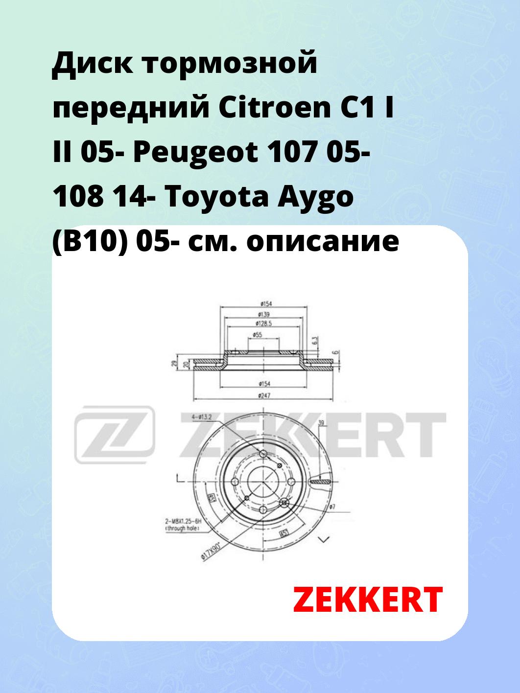 Диск тормозной ZEKKERT BS-5415
