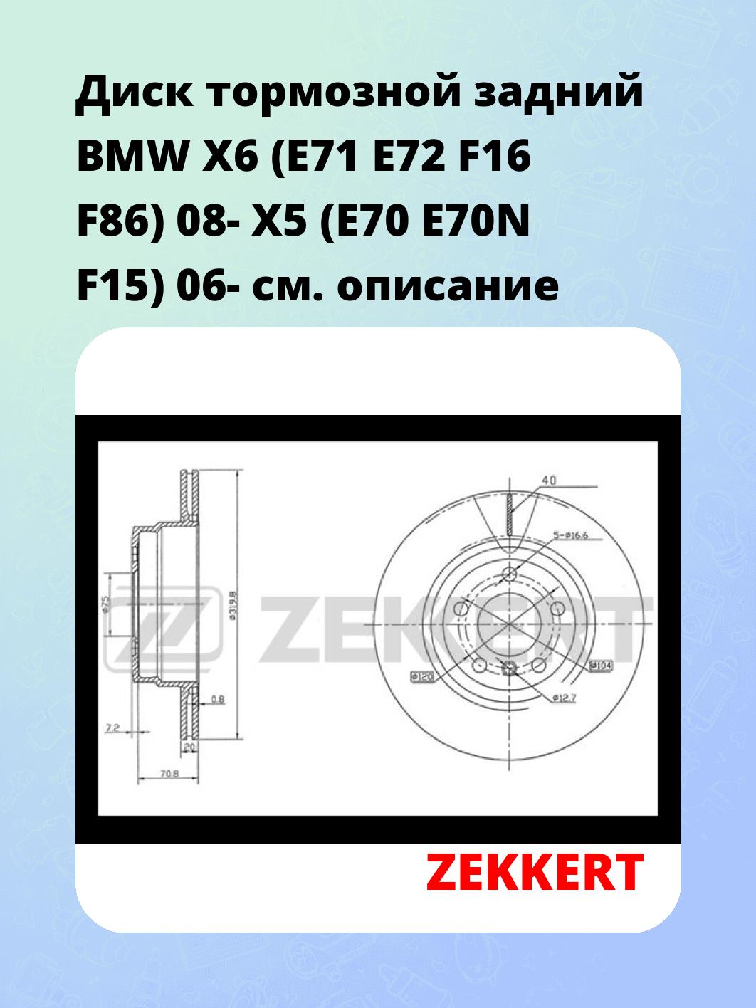 Диск тормозной ZEKKERT BS-5073