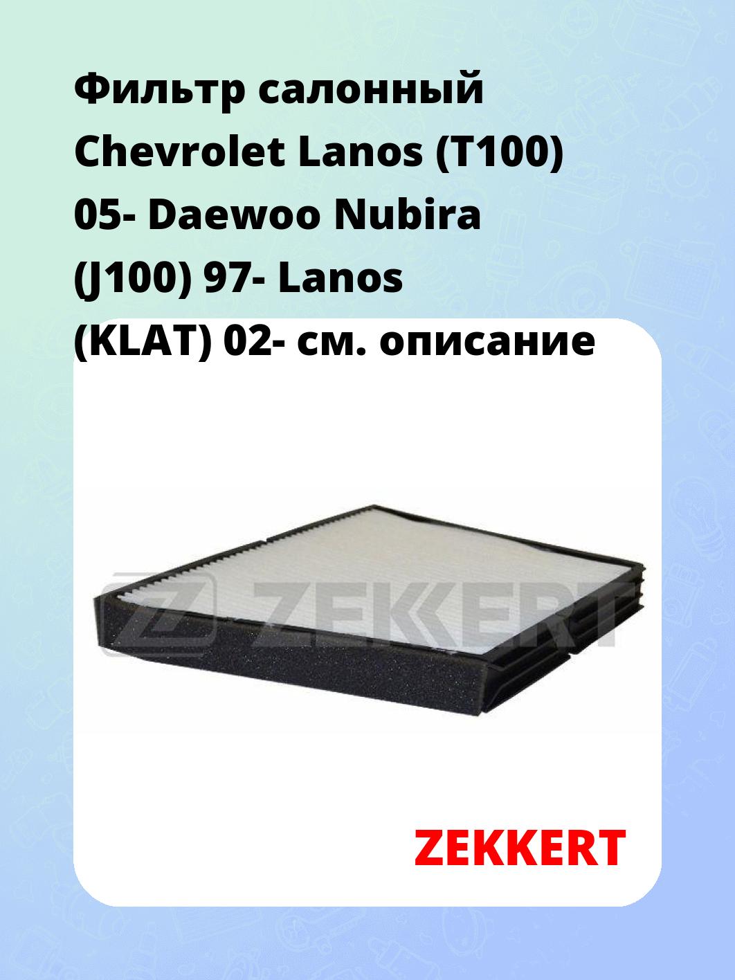 Фильтр салонный ZEKKERT IF-3202