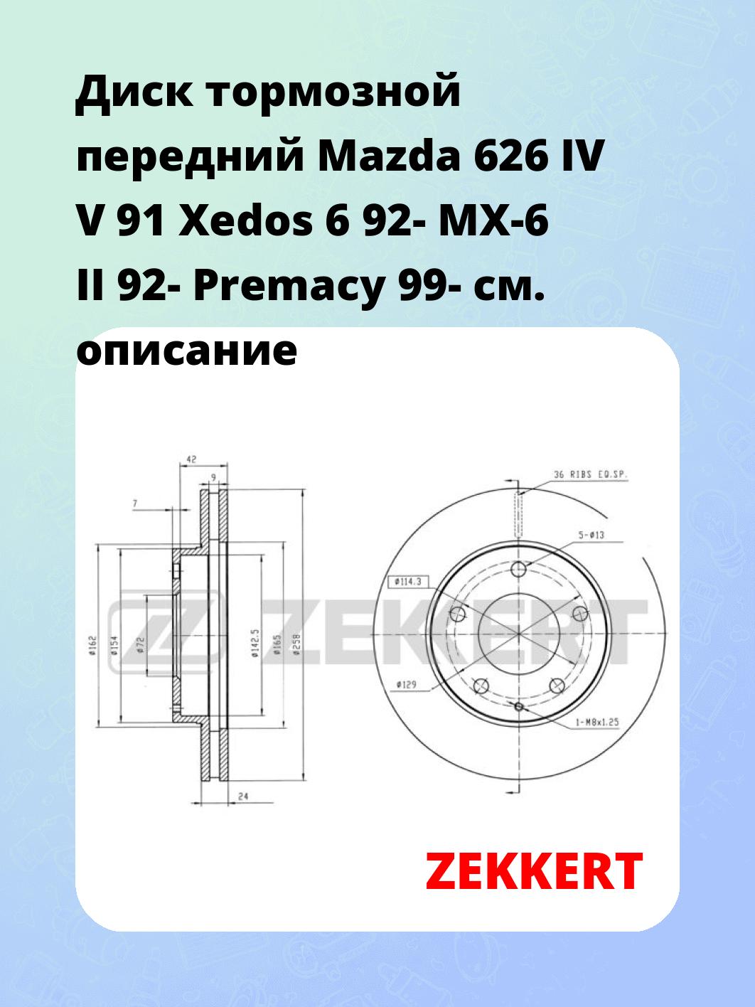 Диск тормозной ZEKKERT BS-5149