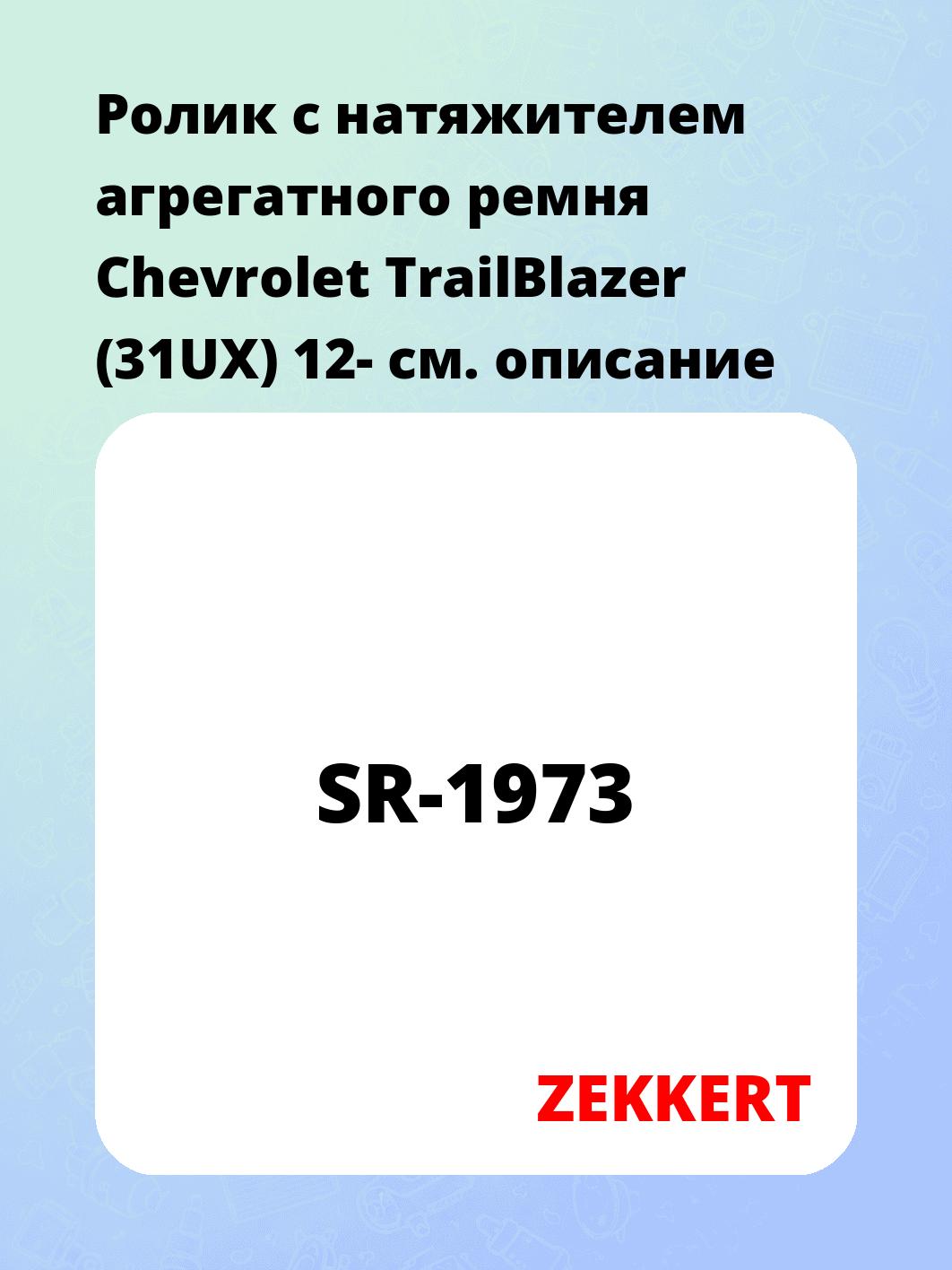 Ролик натяжителя ZEKKERT SR-1973