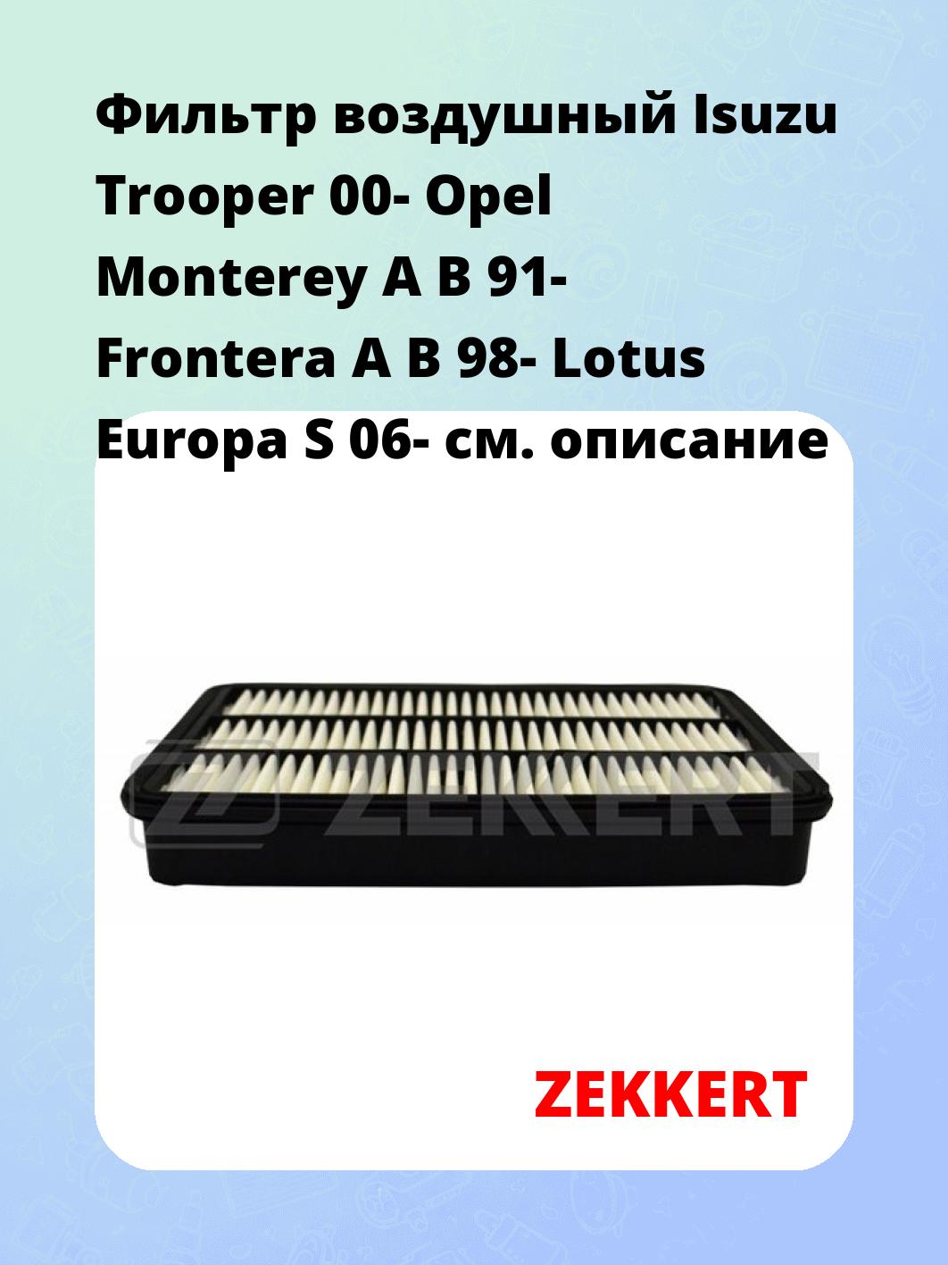 Фильтр воздушный ZEKKERT LF-1206
