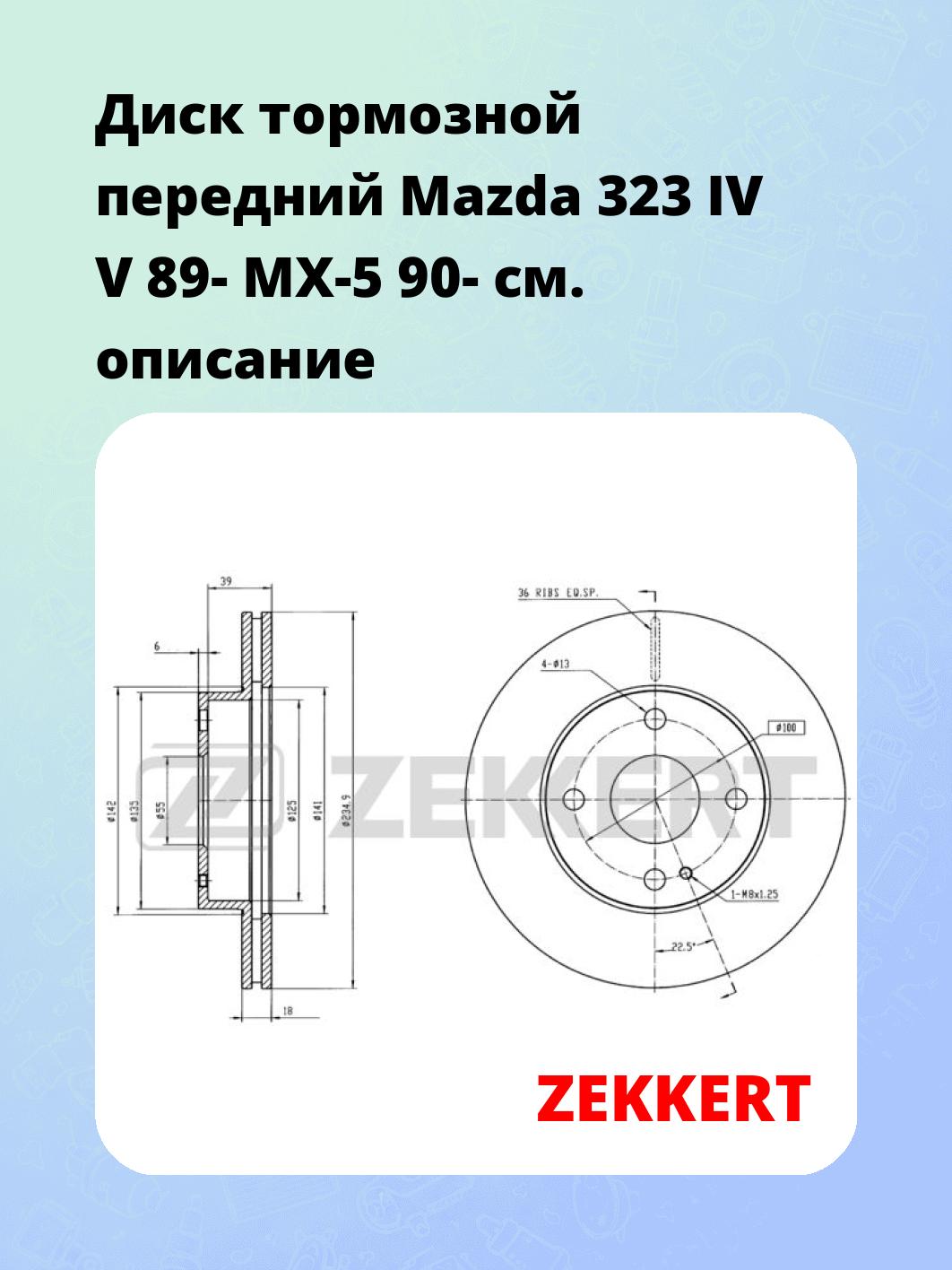 Диск тормозной ZEKKERT BS-5705