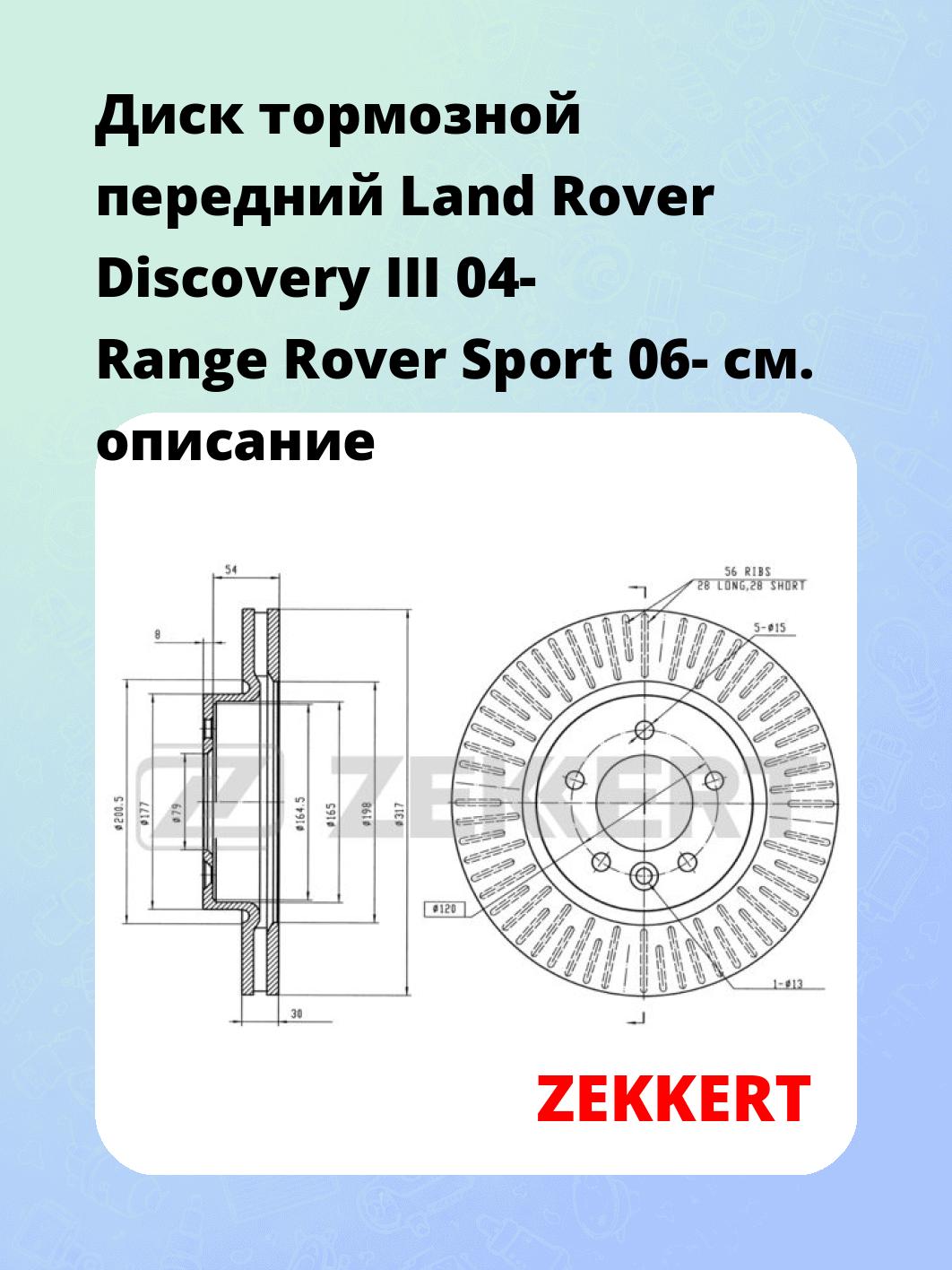 Диск тормозной ZEKKERT BS-5688