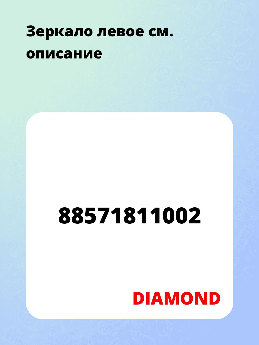 Зеркало левое