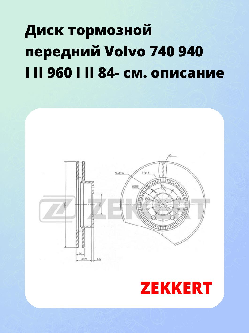 Диск тормозной ZEKKERT BS-5121