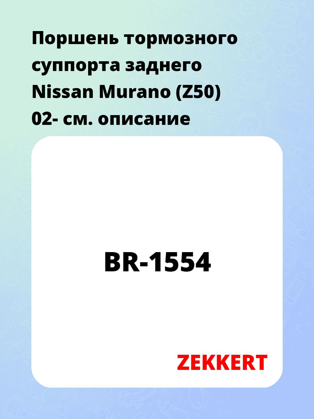 Ремкомплект суппорта ZEKKERT BR-1554