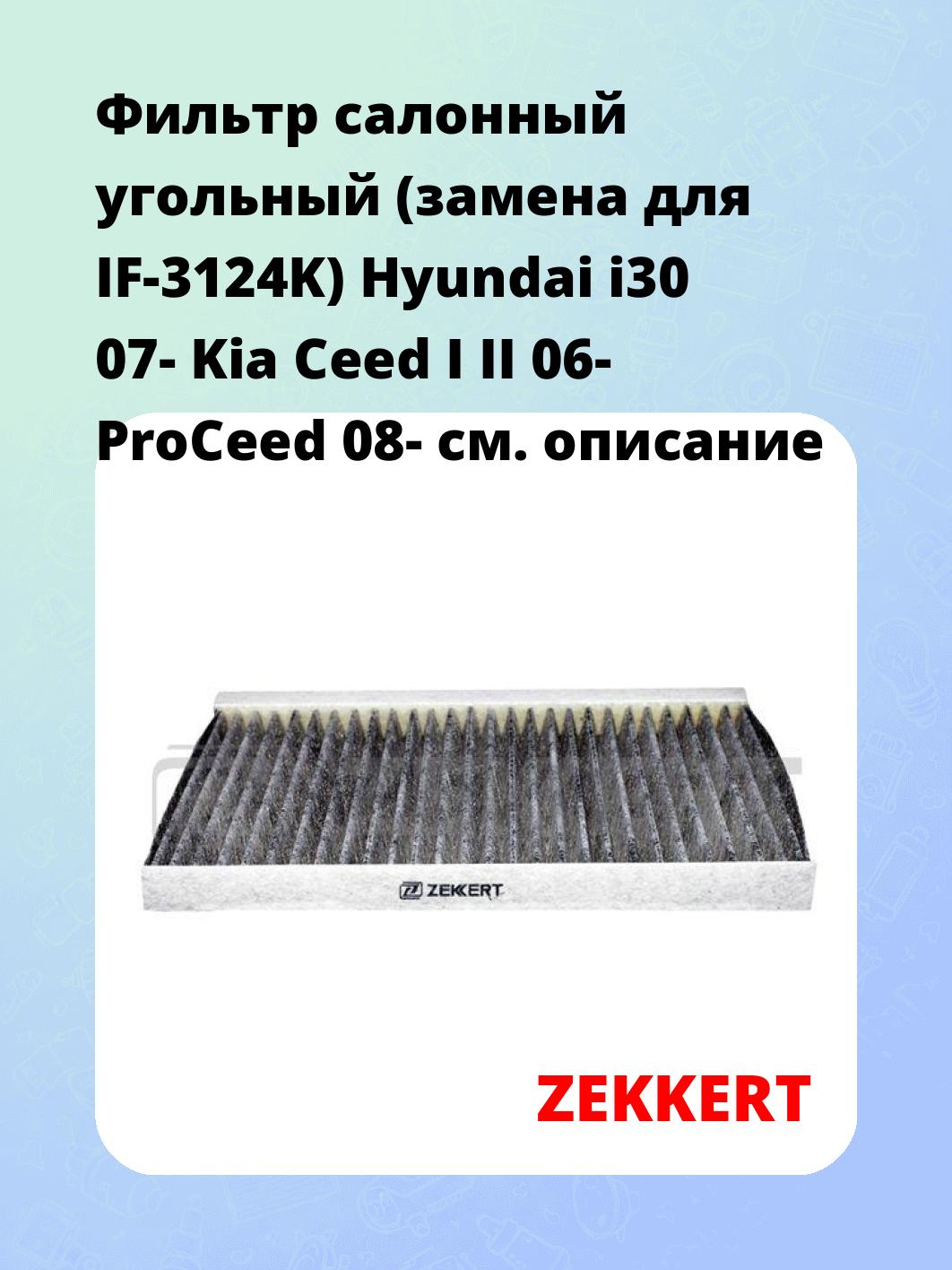 Фильтр салонный ZEKKERT IF-3036K
