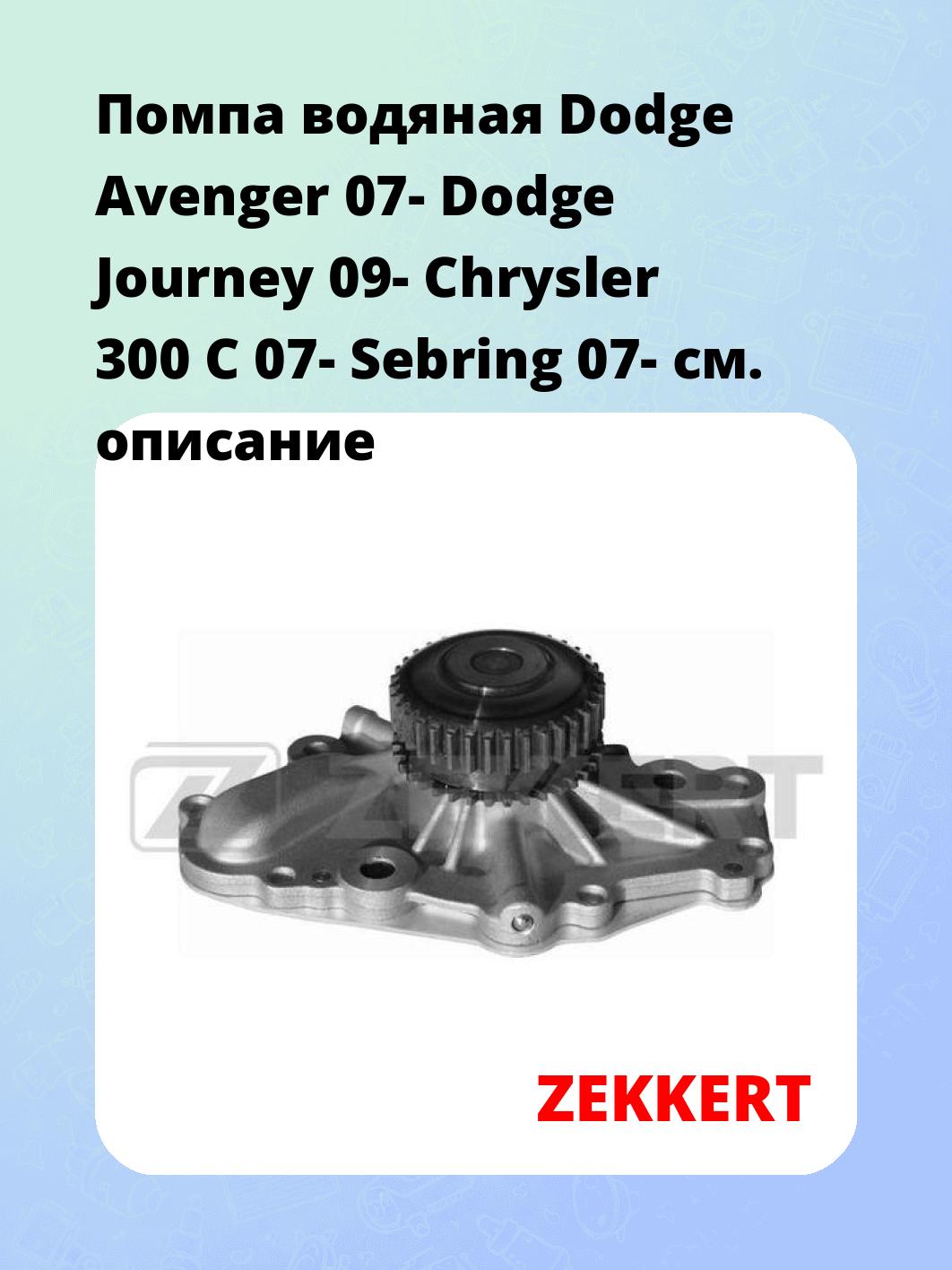 Насос водяной ZEKKERT WP-1265