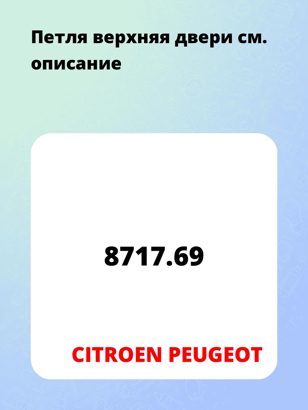 Петля верхняя двери