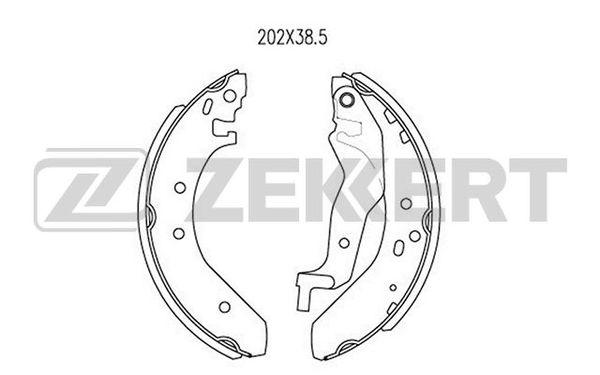 Фото 2: Колодки тормозные ZEKKERT BK-4004