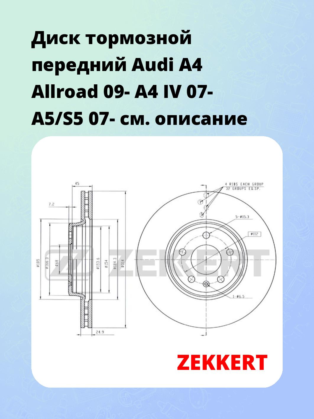 Диск тормозной ZEKKERT BS-5867