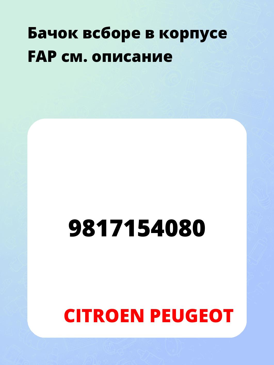 Бачок всборе в корпусе FAP