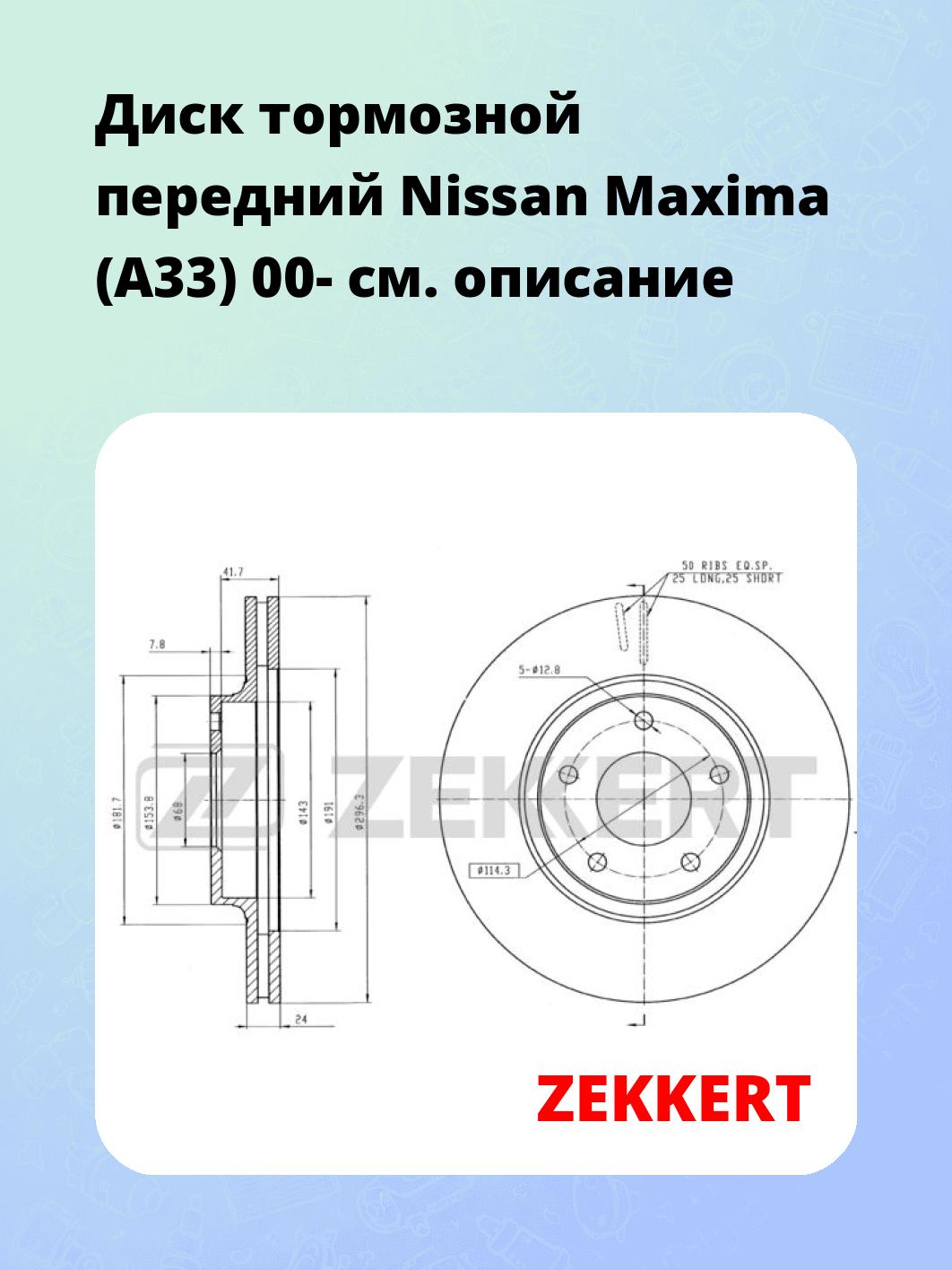 Диск тормозной ZEKKERT BS-5345