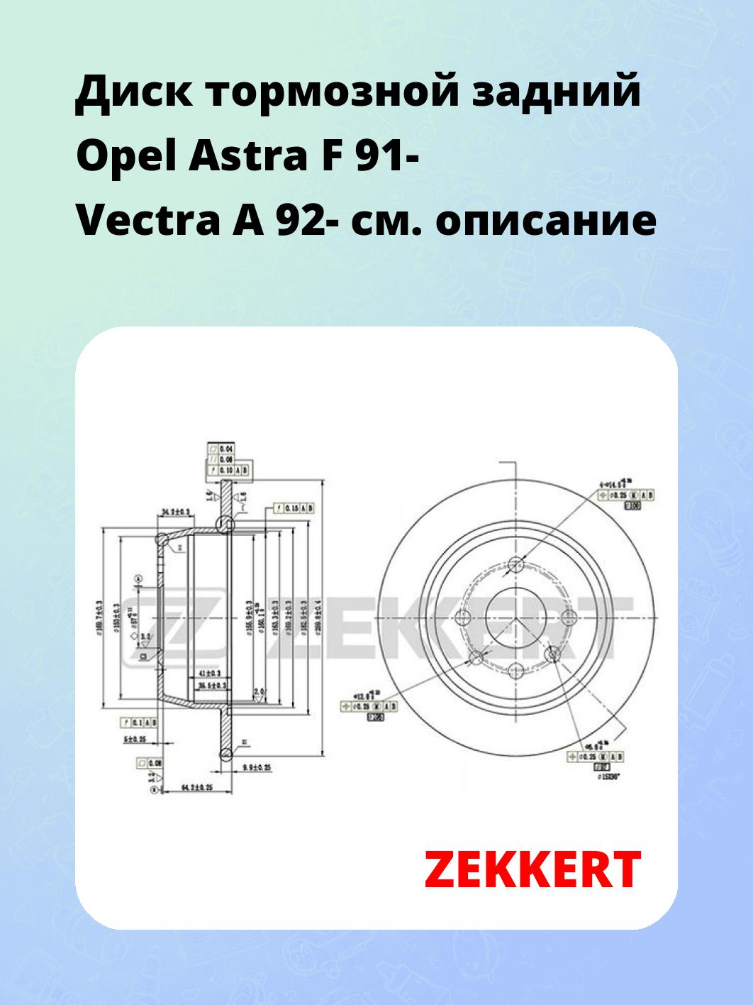 Диск тормозной ZEKKERT BS-5847