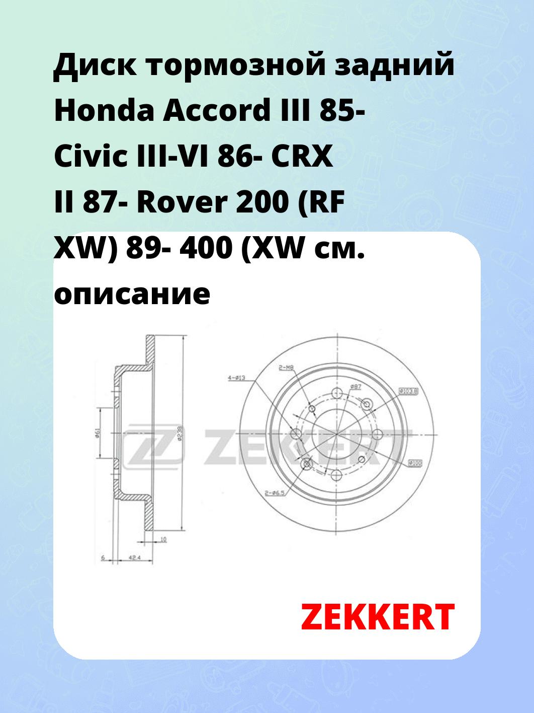 Диск тормозной ZEKKERT BS-5131