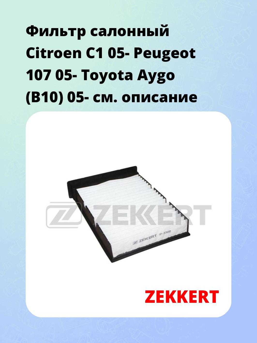 Фильтр салонный ZEKKERT IF-3300
