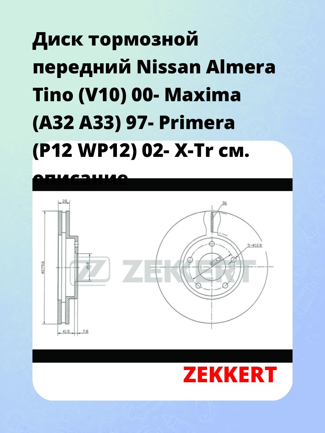 Диск тормозной ZEKKERT BS-5325