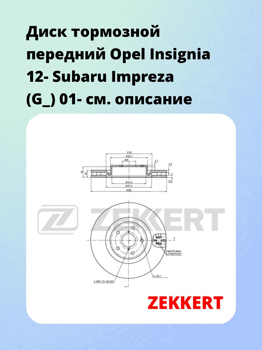 Диск тормозной ZEKKERT BS-6420