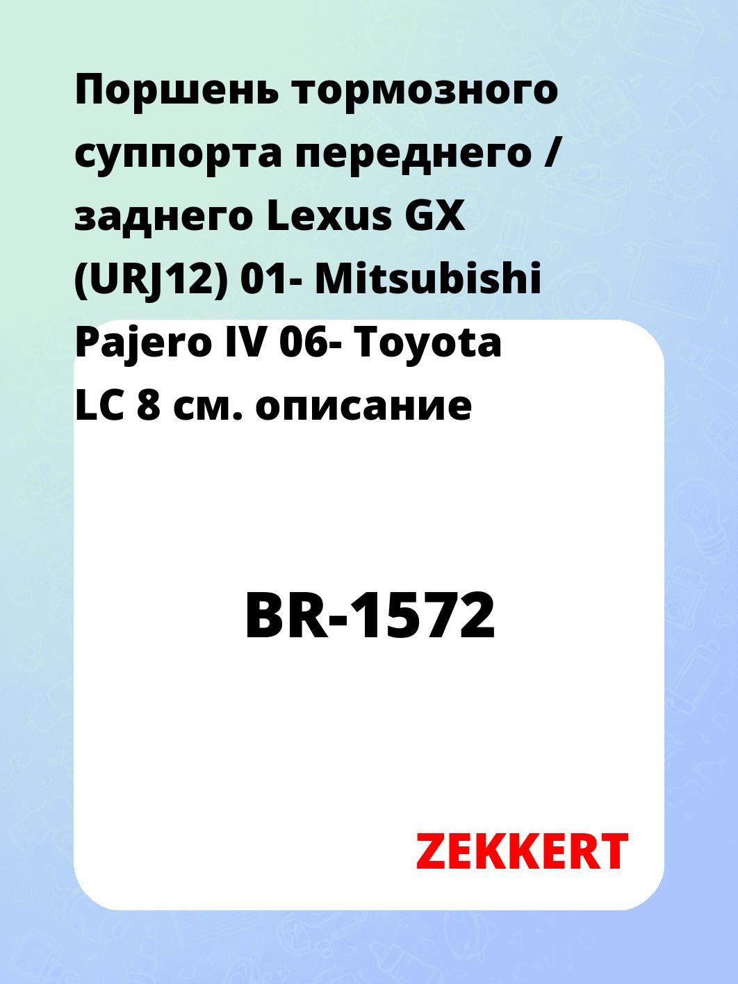 Ремкомплект суппорта ZEKKERT BR-1572